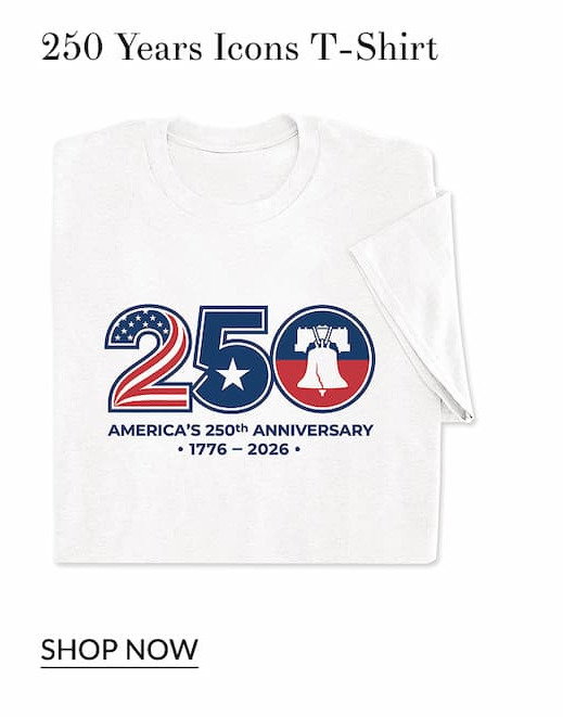 250 years icons t-shirt