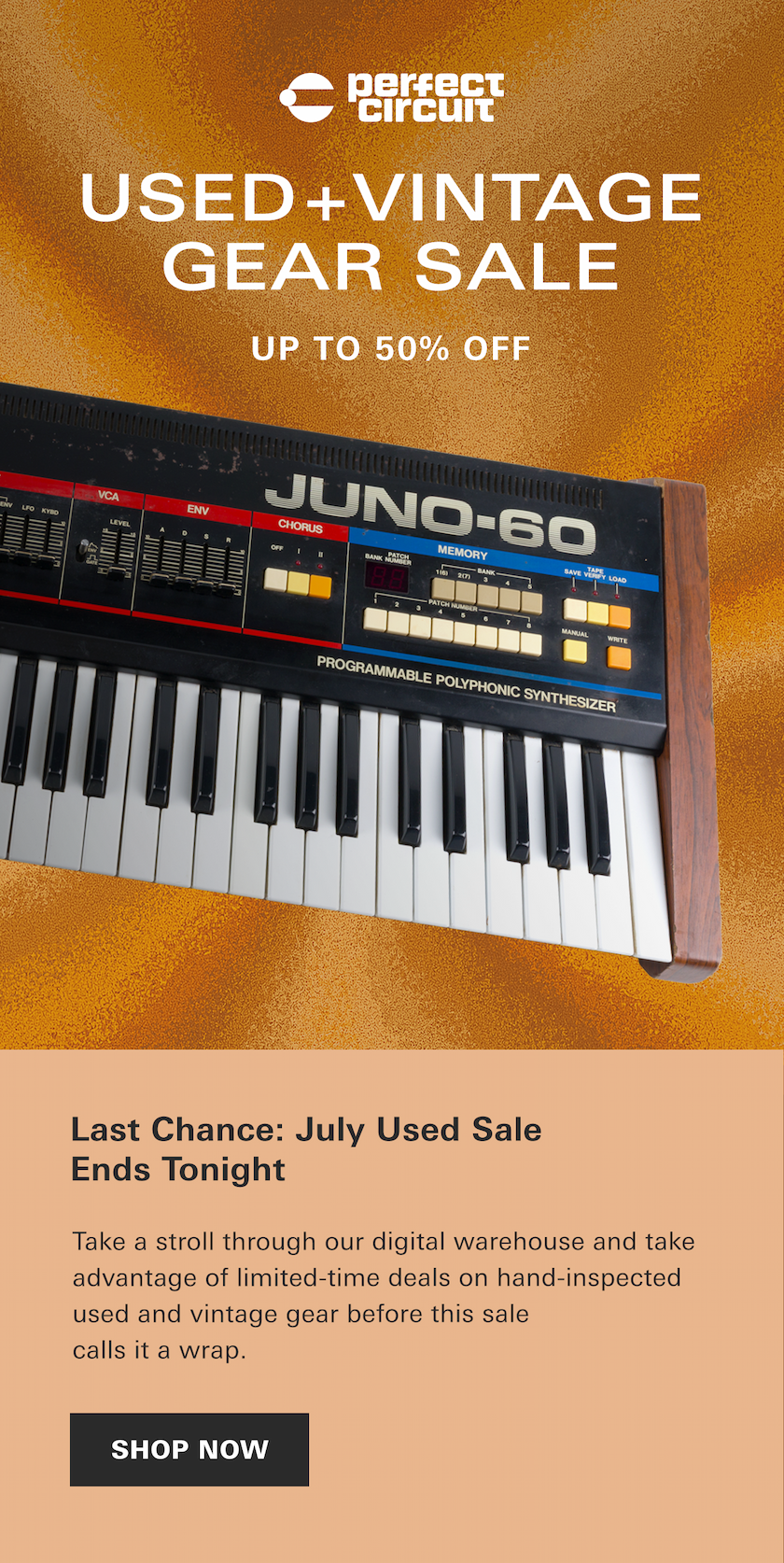 July Used + Vintage Sale! Save up to 50% on already low prices with gear verified by experts
