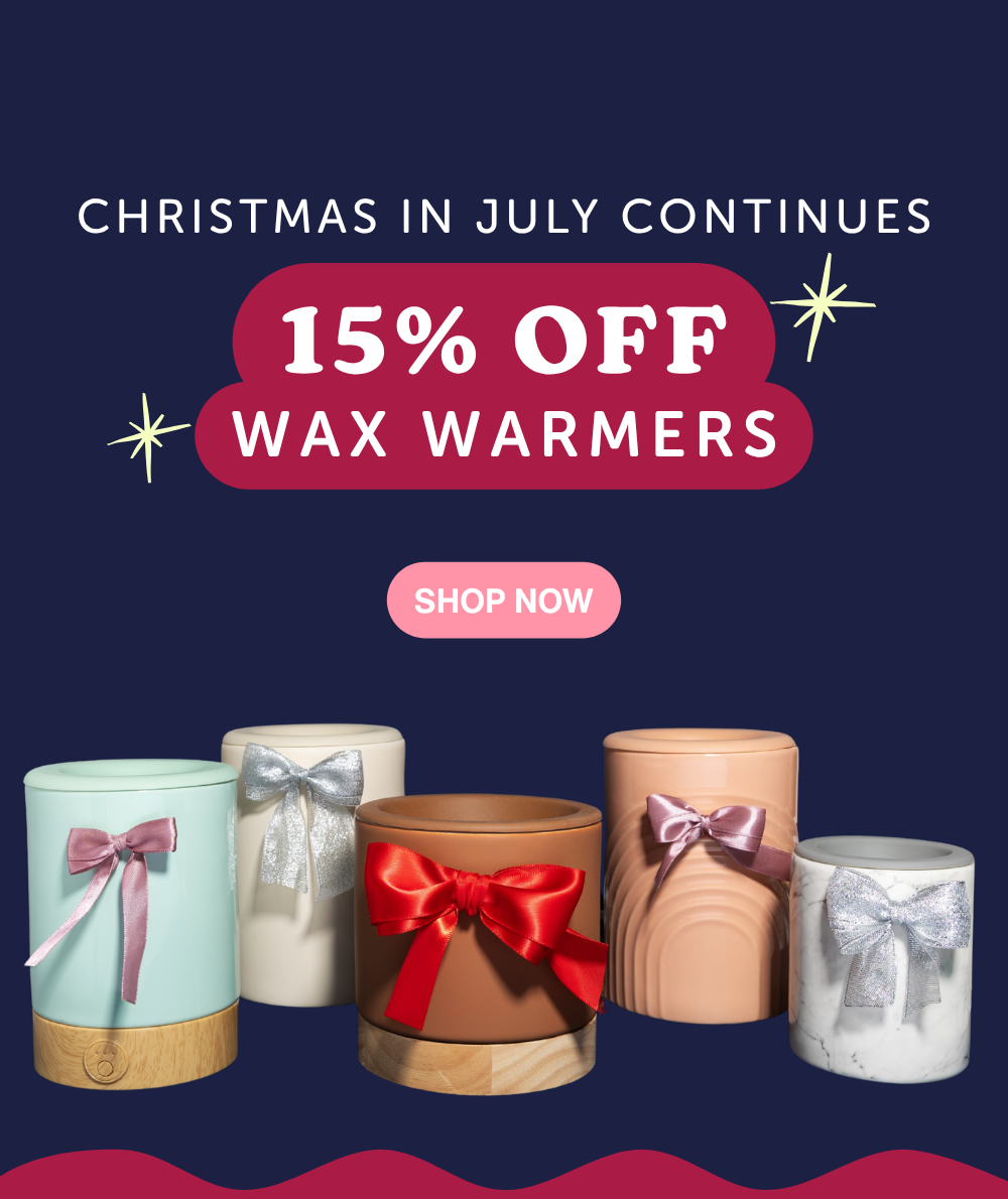 christmas in july continues: 15% off wax warmers