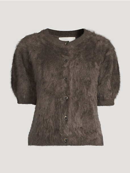 Lucianne Brushed Cashmere Cardigan