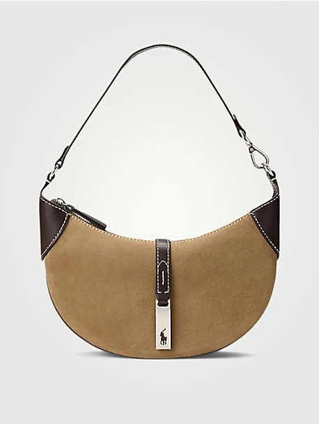 Mini Polo ID Suede Shoulder Bag