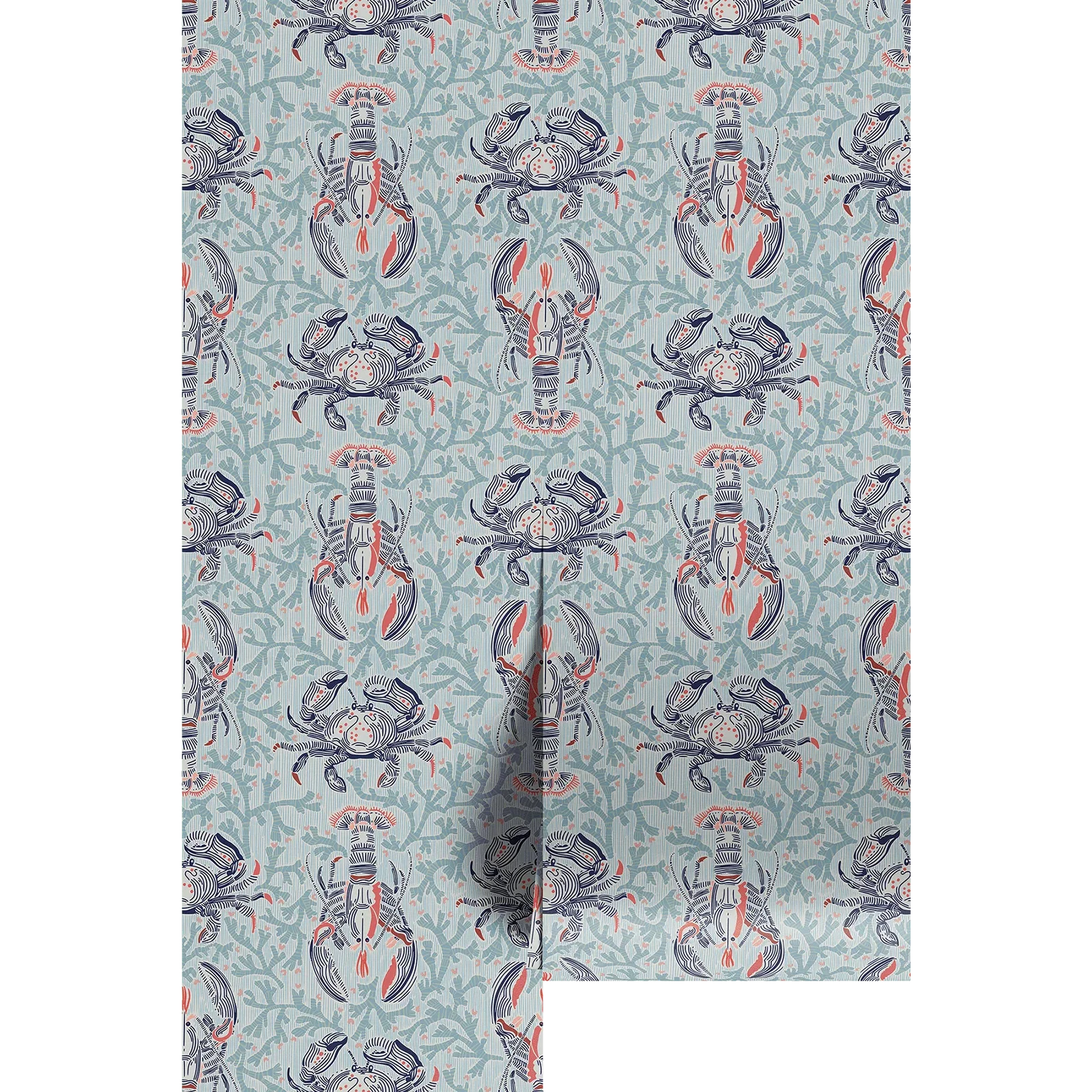 Image of Teal Coastal Lobster Pattern