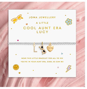 A Little Vibes 'Cool Aunt Era' Bracelet In Silver And Gold Plating