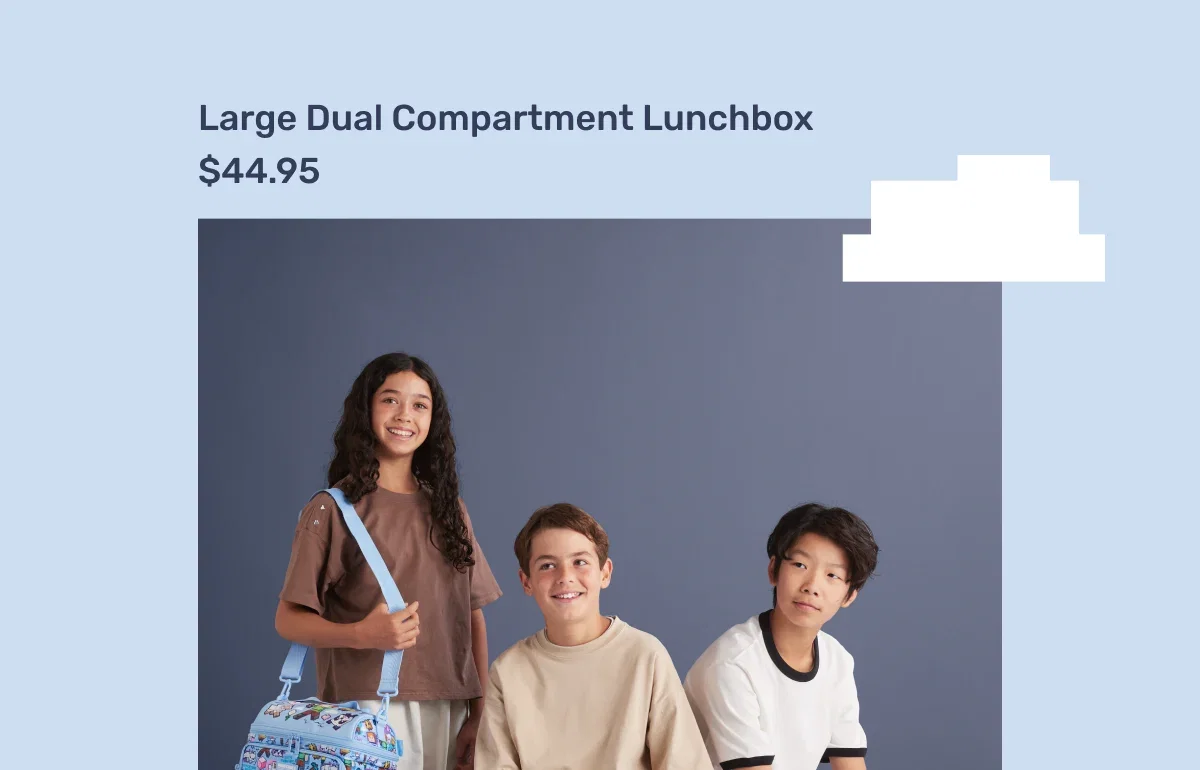 Minecraft Large Dual Compartment Lunchbox