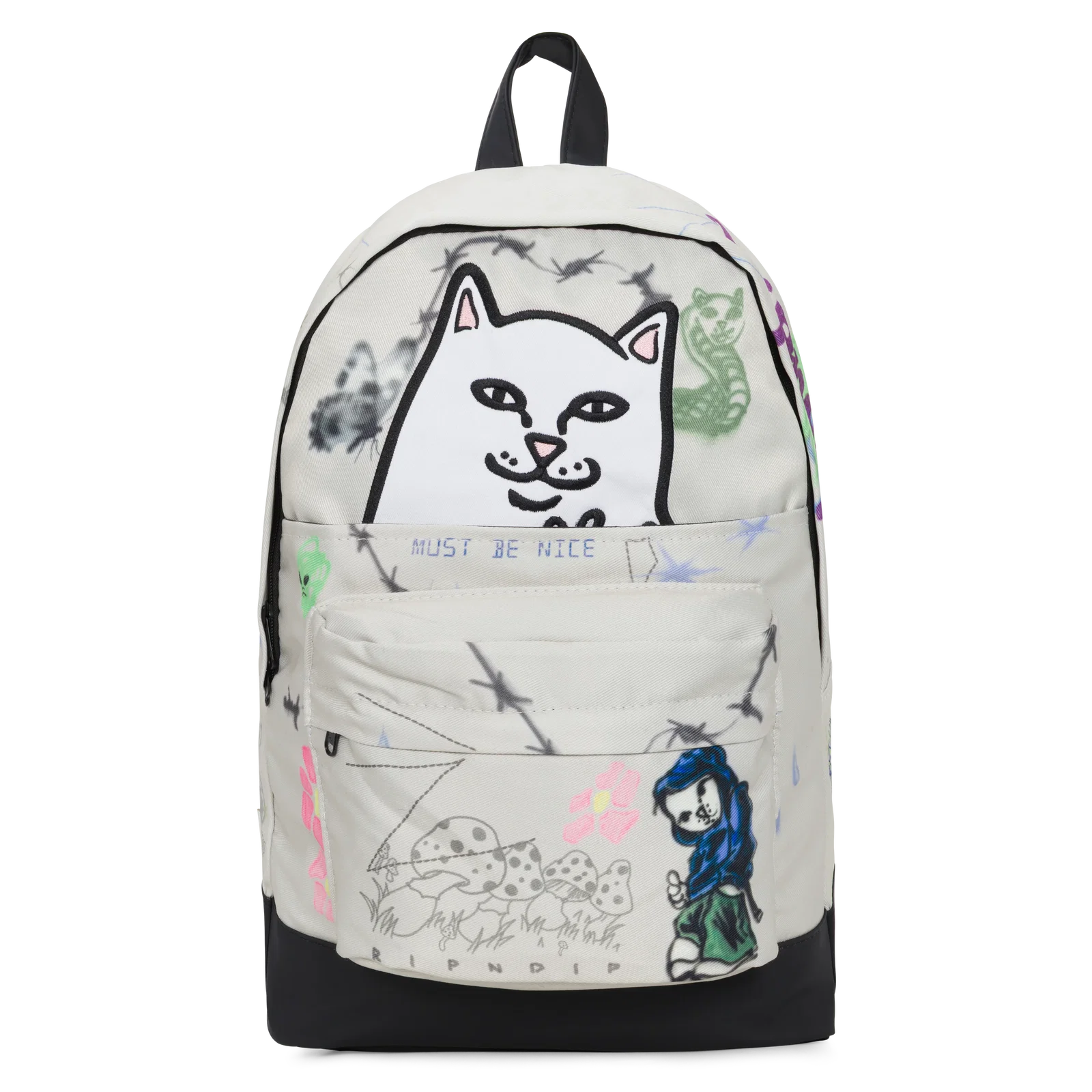 Image of Goosebumps Velcro Backpack (Bone)