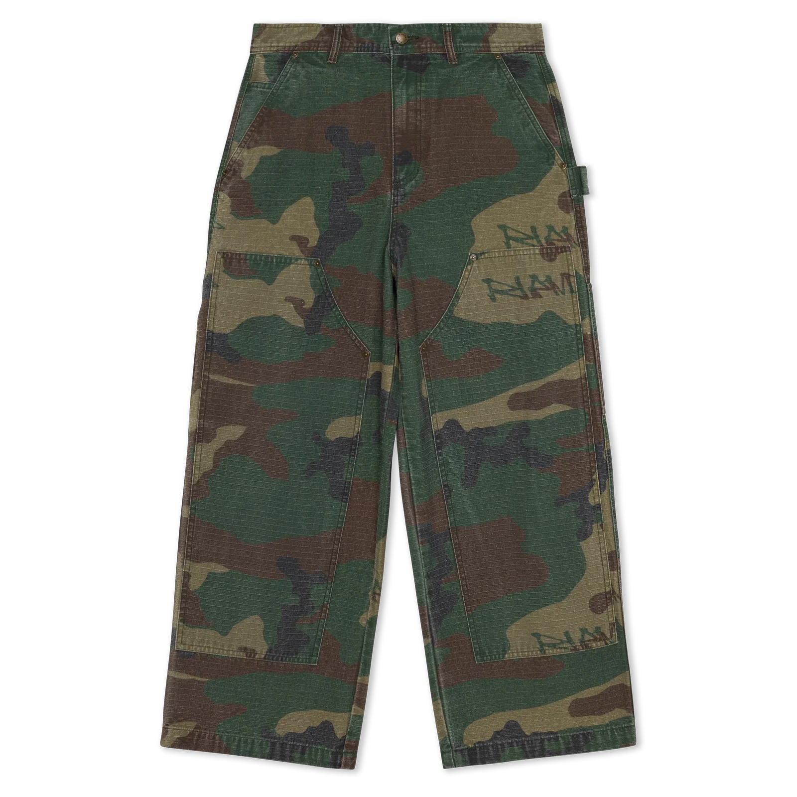 Image of Claws Camo Extra Wide Fit Carpenter Pants (Multi)