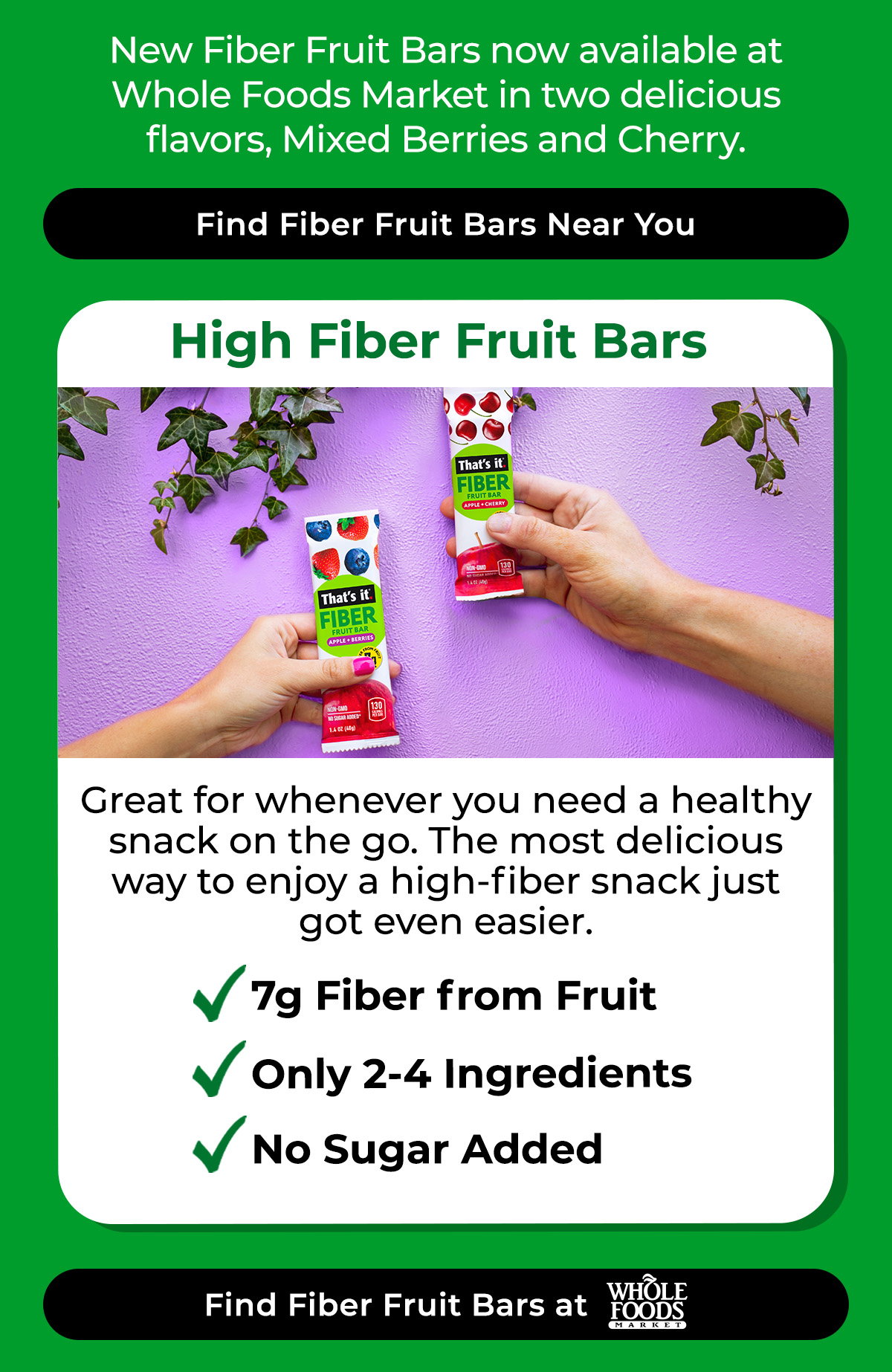 NEW Fiber Fruit Bars Now on Amazon!