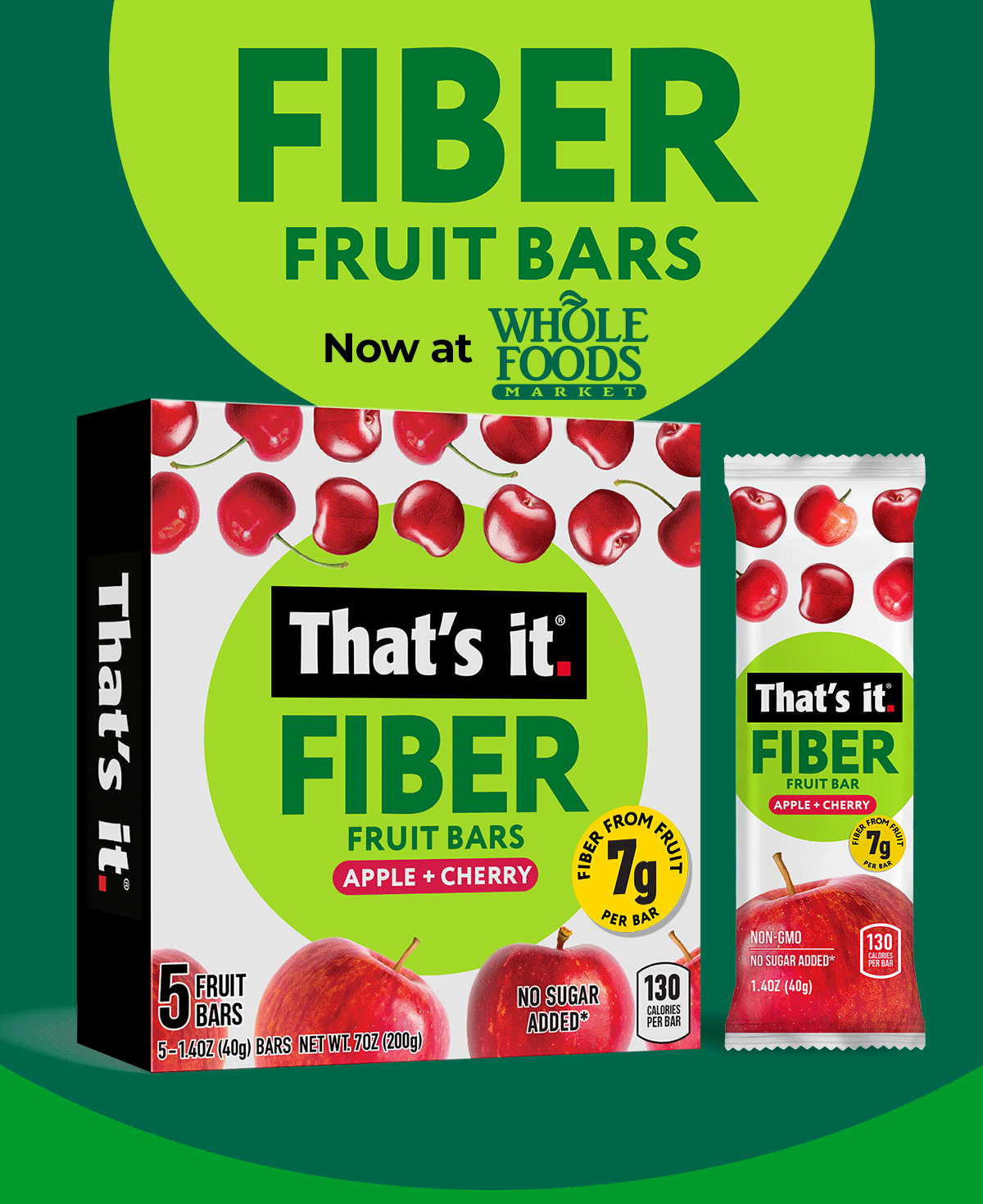 NEW Fiber Fruit Bars Now at Whole Foods
