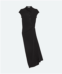 Short Sleeve Twisted Shirt Dress