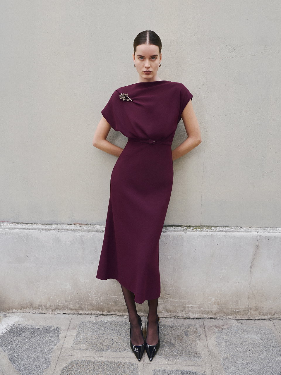 Burgundy Dress