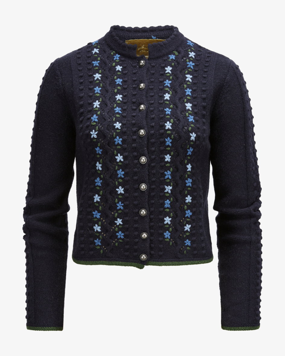 Trachten-Strickjacke aus Merinowolle