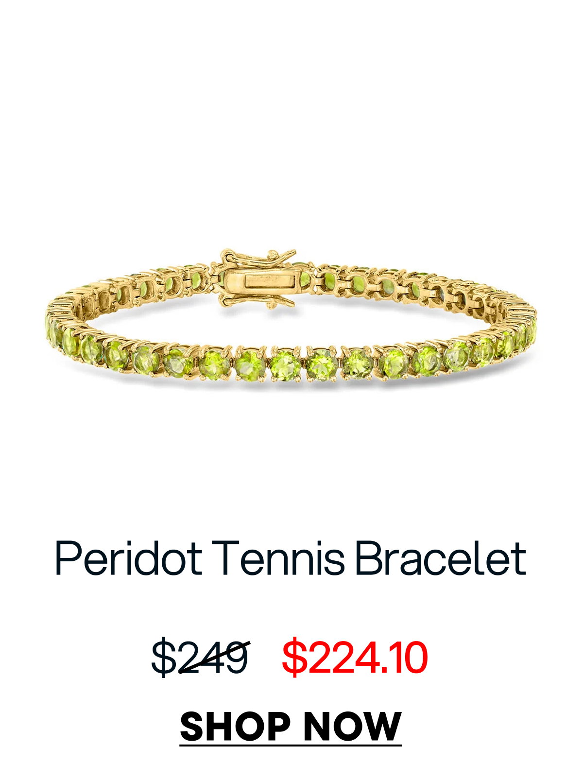 Peridot Tennis Bracelet