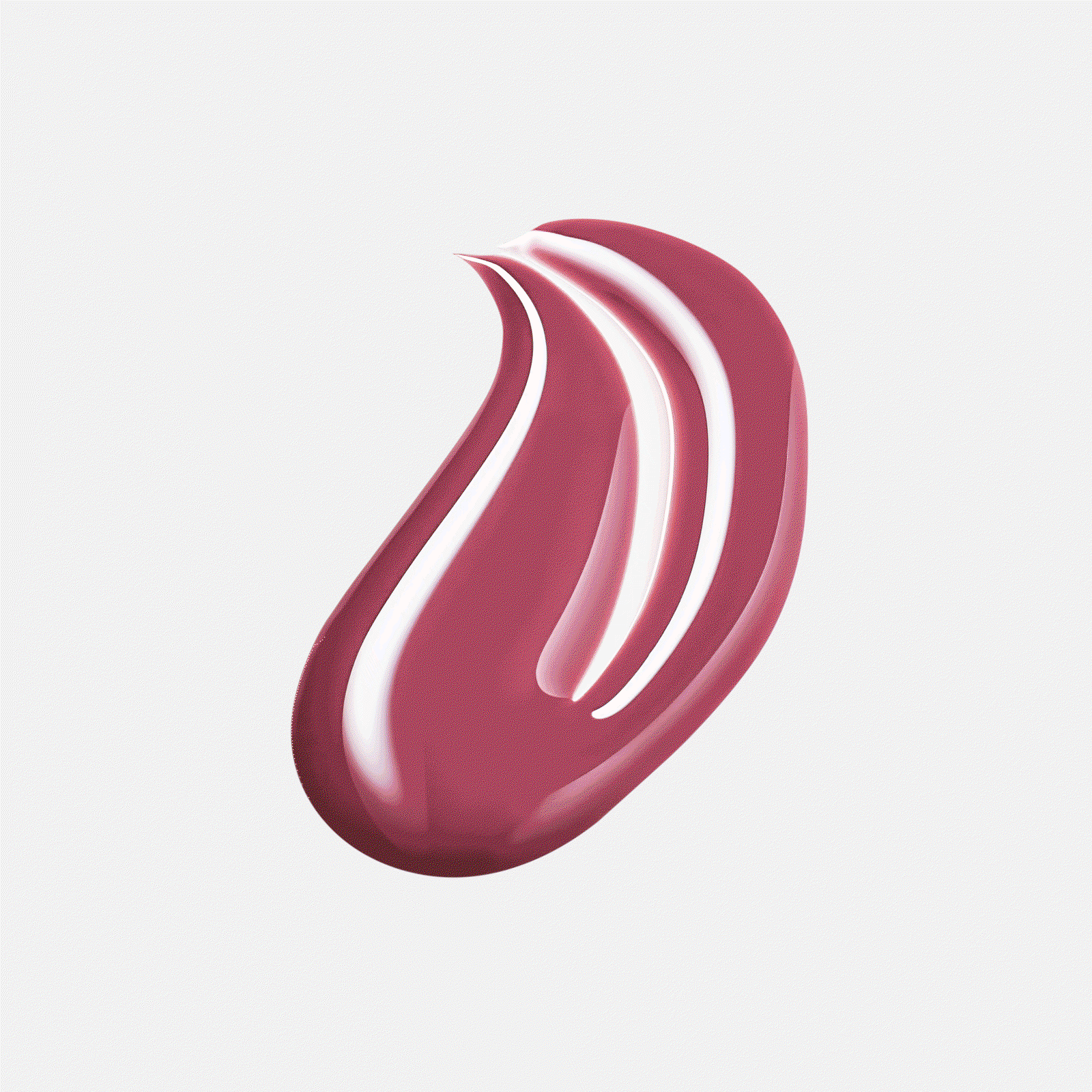 Animated sequence alternating between a glossy berry-toned swatch, a trio of Haus Labs Glassy Highlighter Balms, and a Bio-Radiant Gel-Powder Highlighter.
