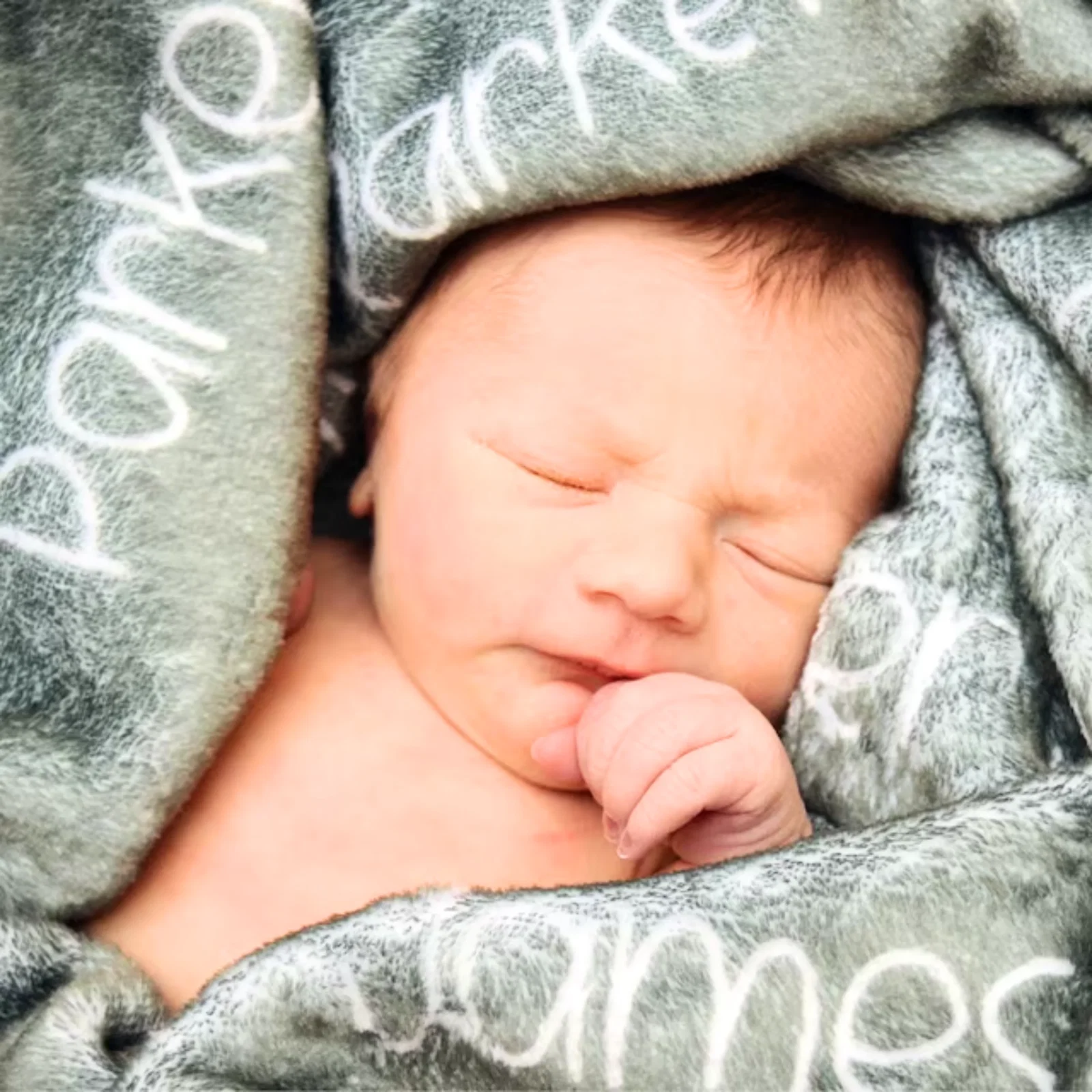 Image of Greens Personalized Name Blanket - Classic Name, With Font Preview