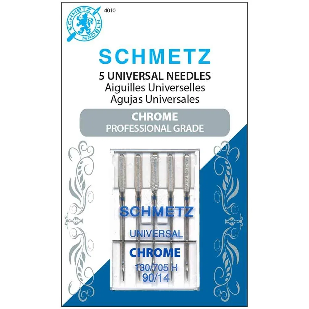 Image of Chrome Universal Schmetz Needle 5 ct, Size 90/14