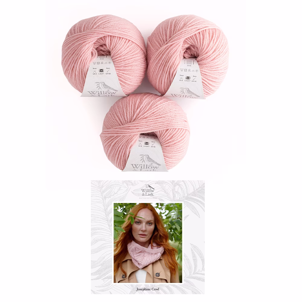 Willow & Lark Ramble Josephine Cowl 3 Ball Knitting Kit
