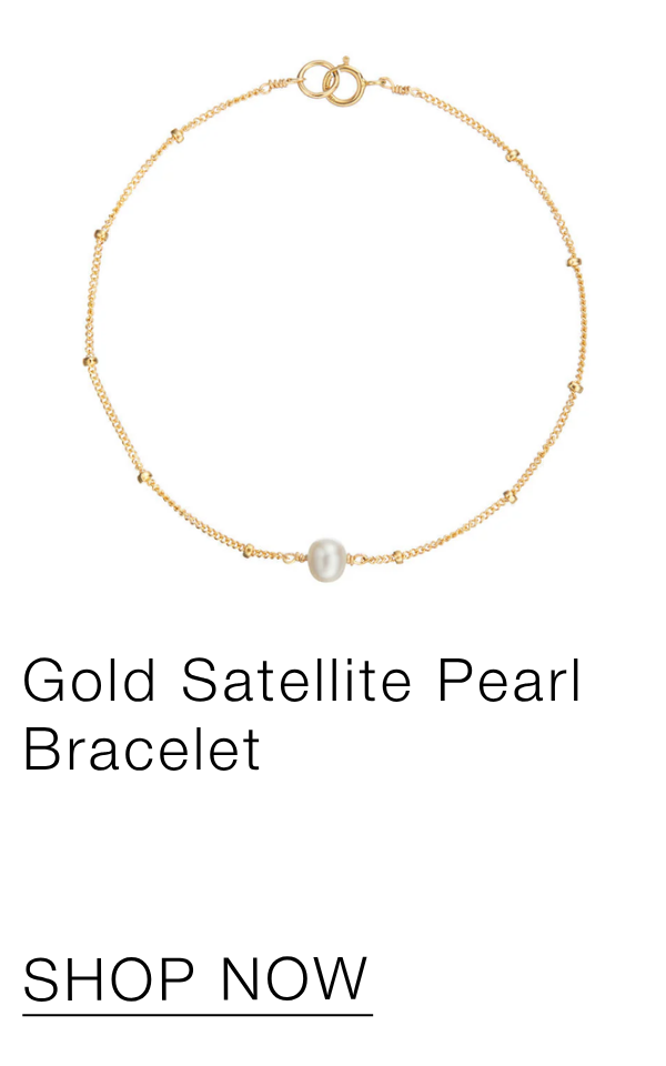 Gold Satellite Pearl Bracelet