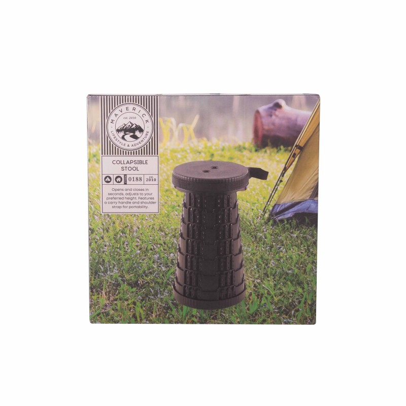 Maverick Collapsible Stool Black