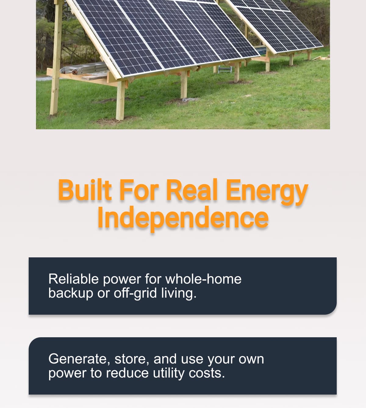 Built For Real Energy Independence