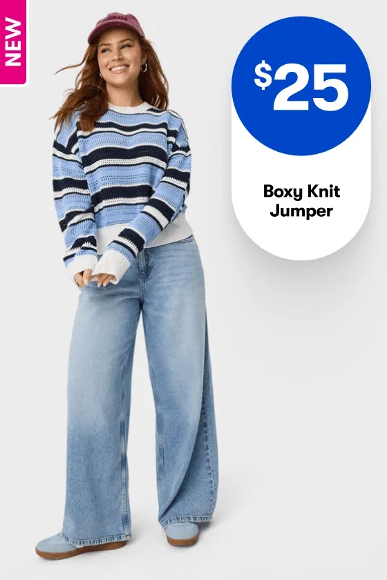 $25 Boxy Knit Jumper