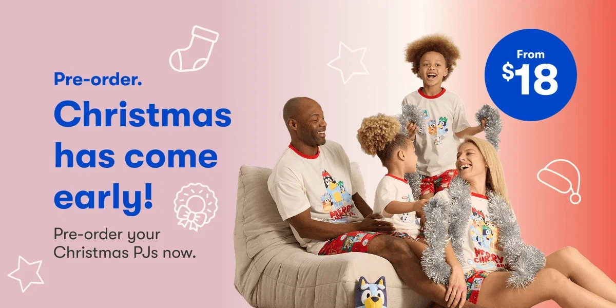 Pre-order. Christmas has come early! Pre-order your your Christmas PJS now. From $18