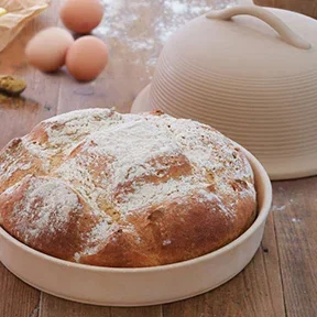 KitchenCraft Stoneware Round Bread Baking Cloche
