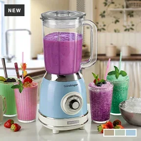 Ariete Vintage Blender with Glass Cup, 1000W
