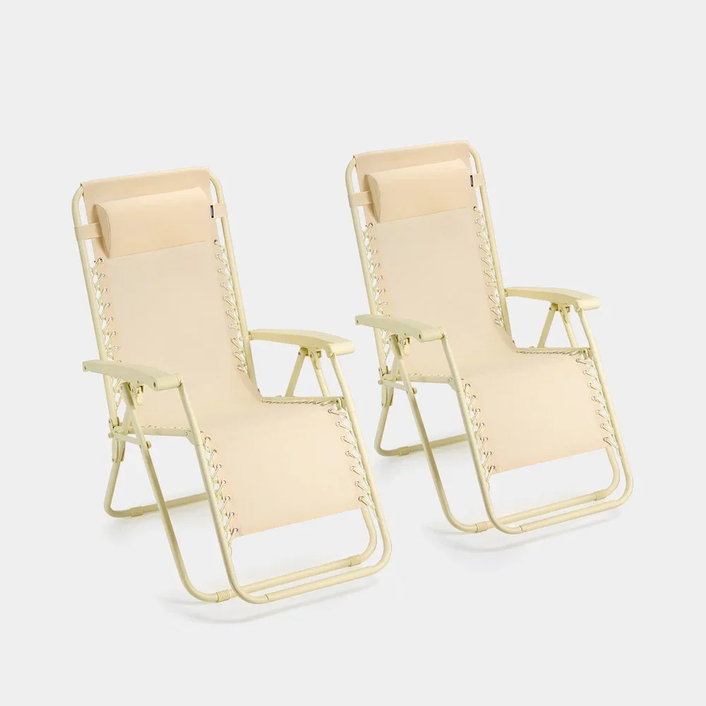Image of Verona Yellow Zero Gravity Chair – Set of 2