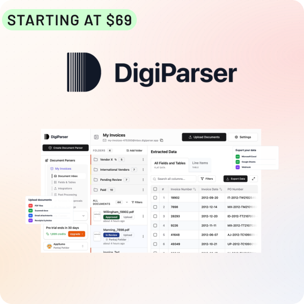 Shop DigiParser (starting at $69)