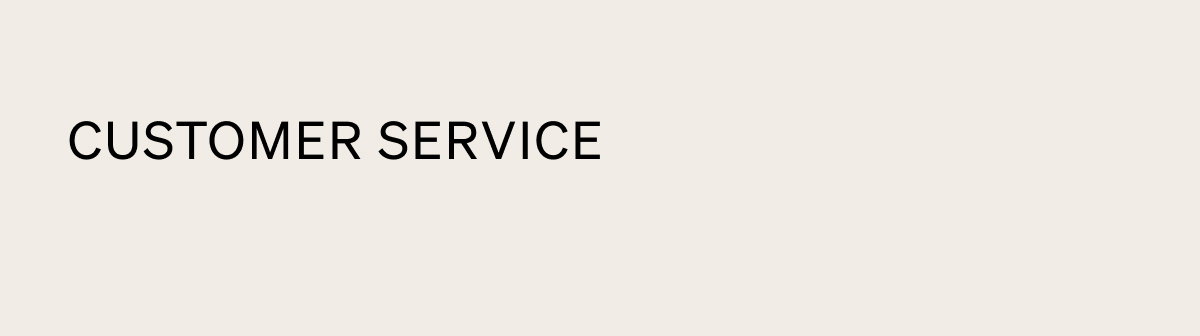 Customer Service