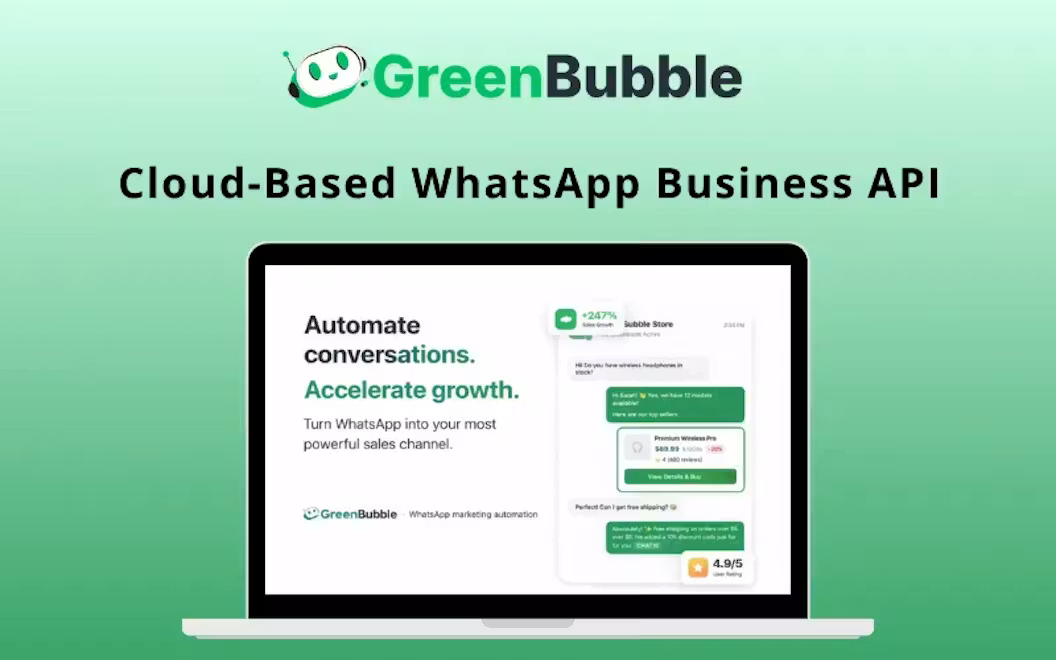 GreenBubble – Cloud-Based WhatsApp Business API