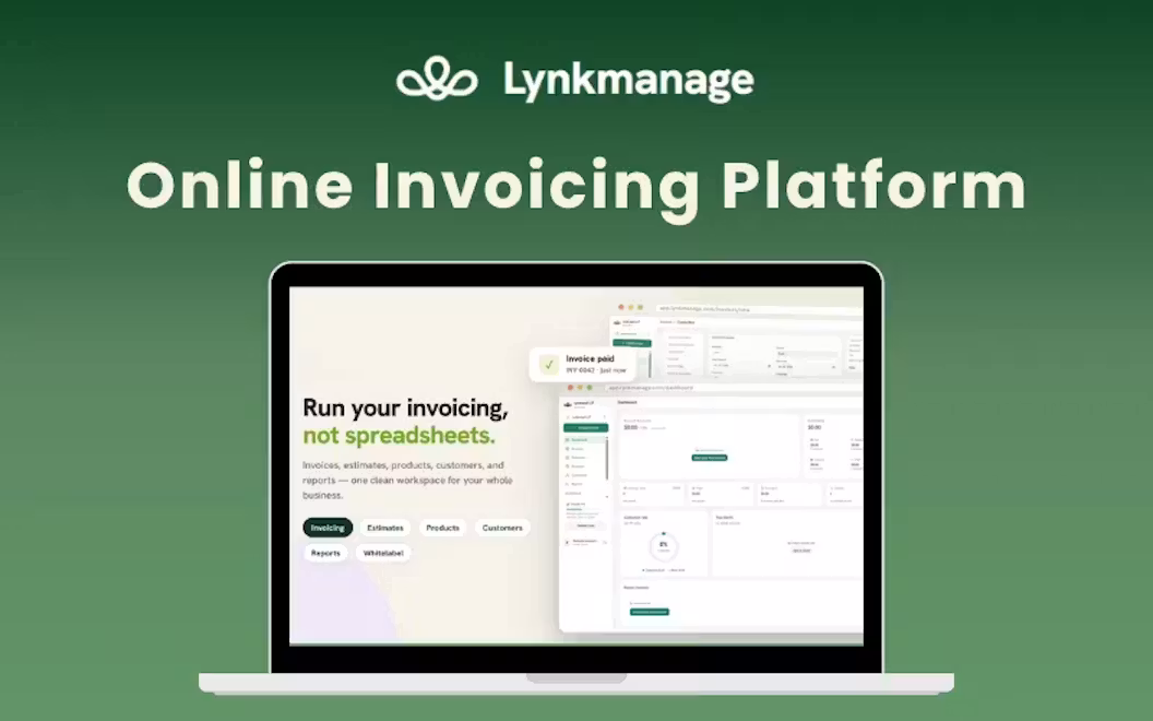 Lynkmanage – Create, Send & Track Professional Invoices