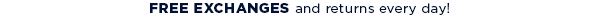 Free exchanges and free shipping over $59
