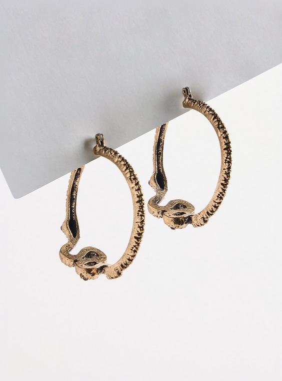 Snake Hoop Earring