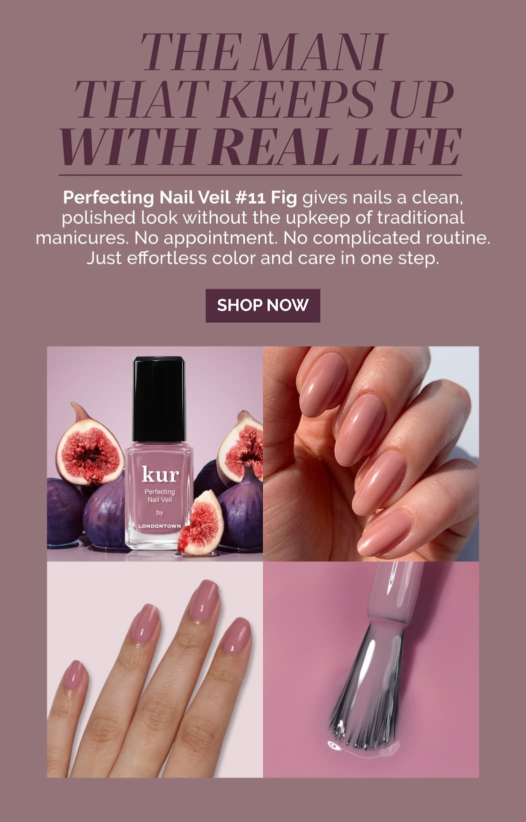 Shop the NEW Perfecting Nail Veil #11 in Fig