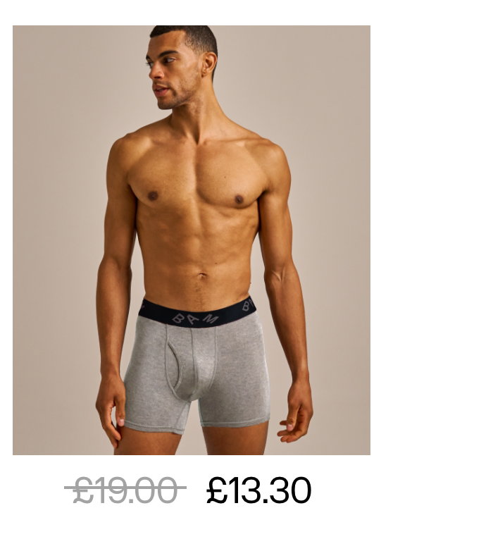 Regular Fitted Air Bamboo Boxers. Shop now.