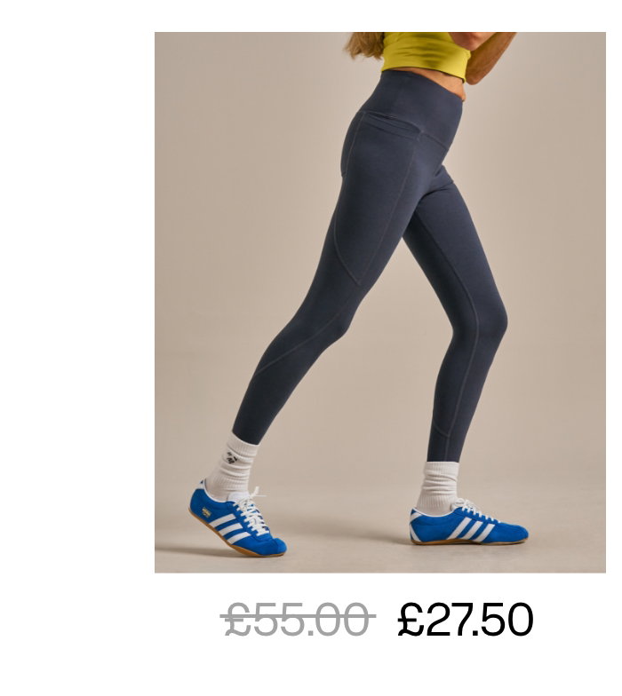 Enduro Side Pocket Leggings in storm navy. Shop now.