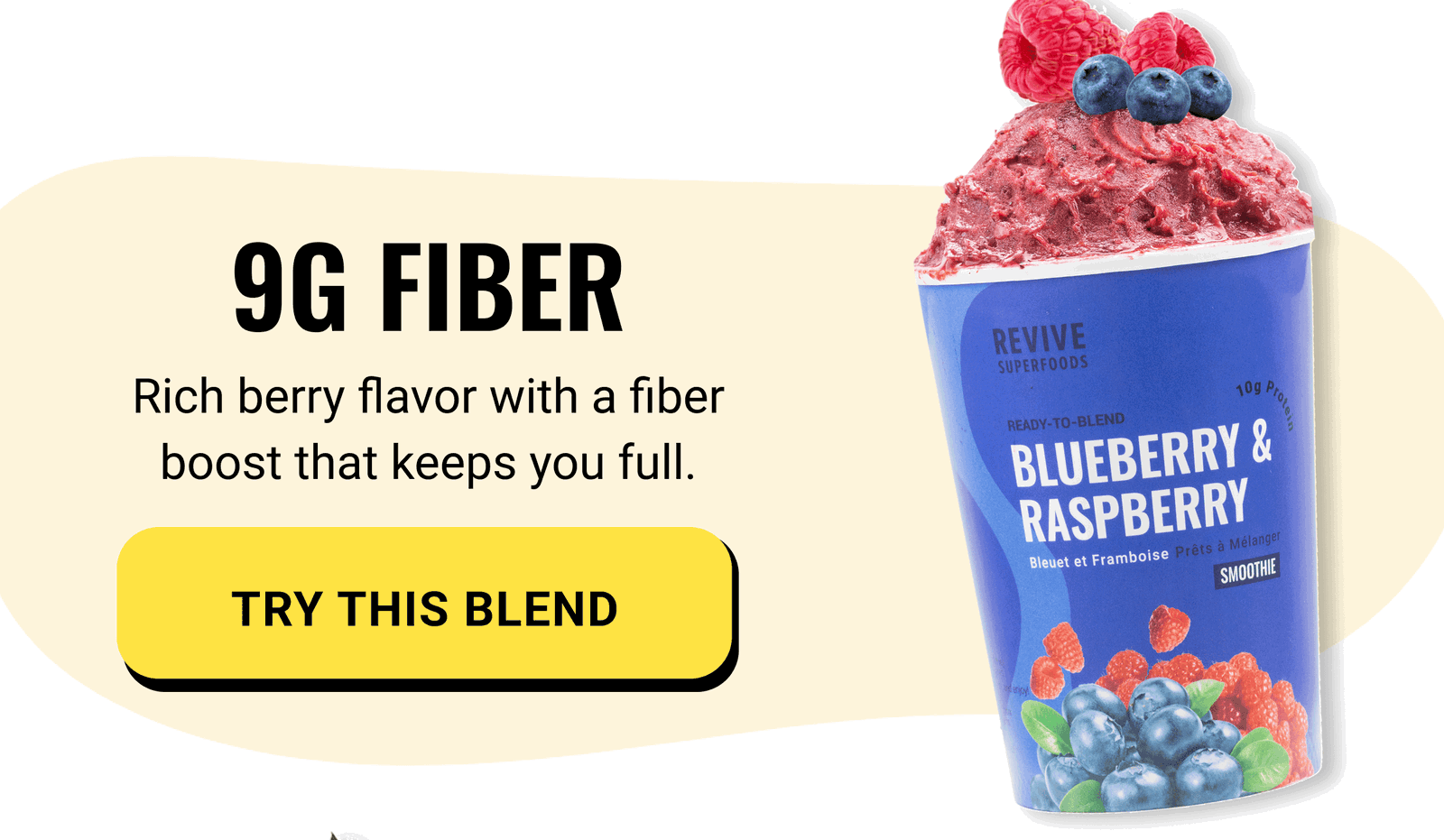 Blueberry & Raspberry - 9g of Fiber