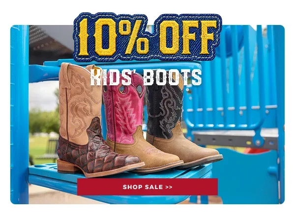 10% OFF KIDS BOOTS