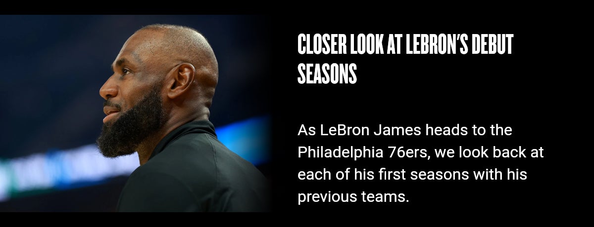Closer look at LeBron's debut seasons
