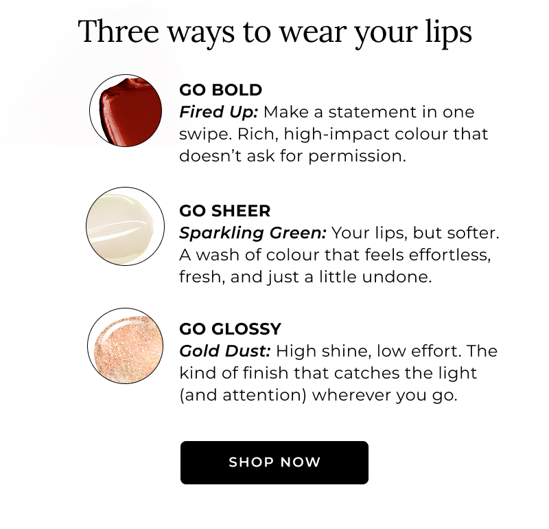 National Lipstick Day: 60% Off Lipstick and Gloss - Three Ways to Wear Your Lips