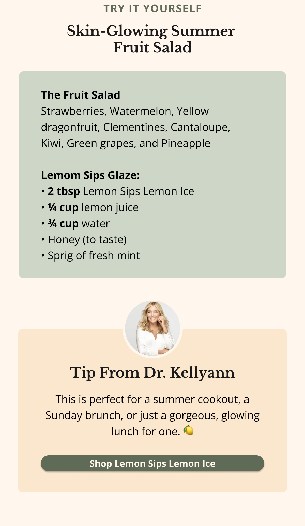 try it yourself skin-glowing summer fruit salad