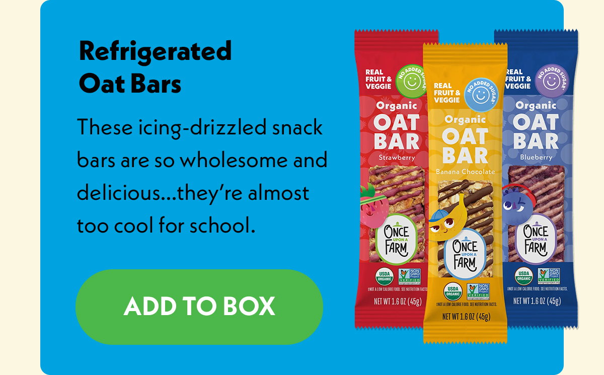 Refrigerated Oat Bars