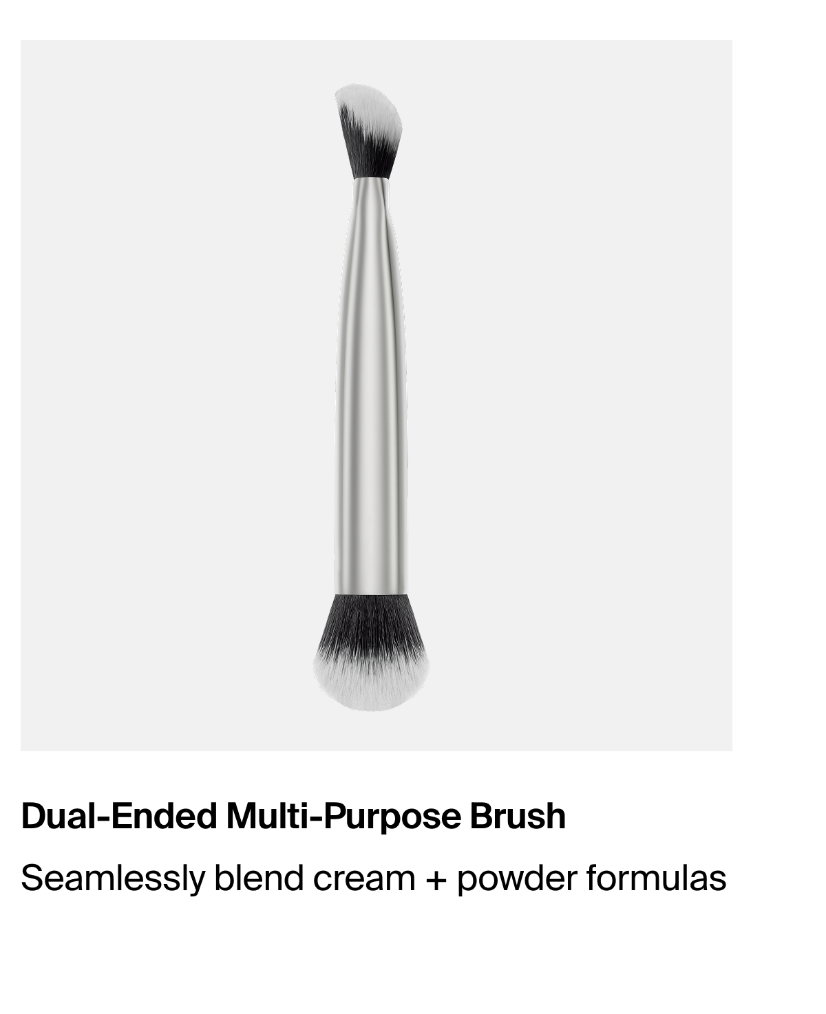 Haus Labs Dual-Ended Multi-Purpose Brush. Sculpts, defines and seamlessly blends.