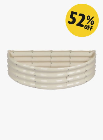 120cm x 60cm Semicircular Steel Raised Garden Bed