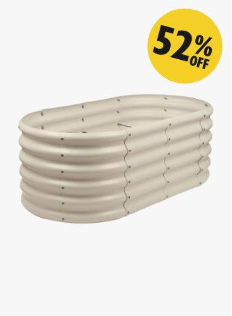 Rounded Raised Garden Bed - 120cm x 60cm x 45cm