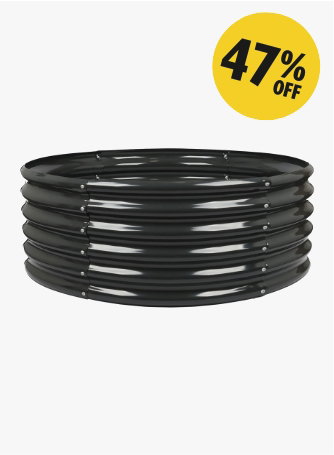 Round Raised Garden Bed - 120cm x 45cm