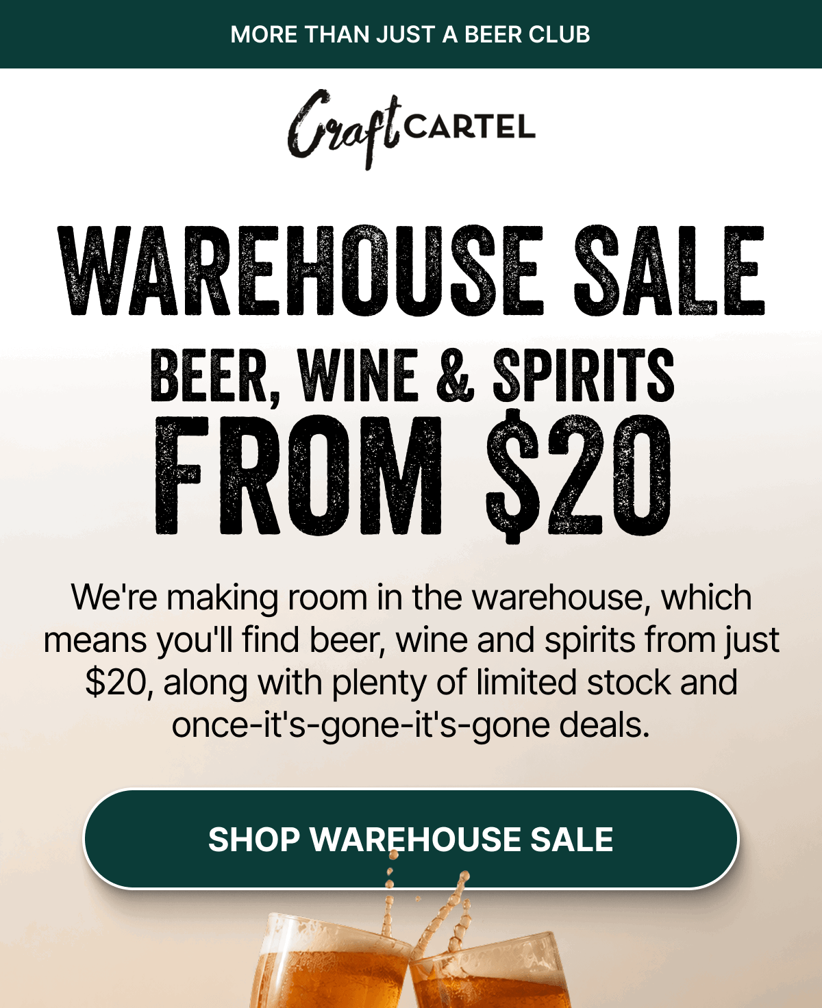Warehouse Sale: Beer, Wine & Spirits