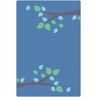 Image of Branching Out Blue Rug 4' x 6'