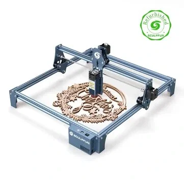 [EU/UK Direct]Refurbished Sculpfun S9 Laser Engraver 410x420mm Engraving Area Full Metal Structure Quick Assembly Design